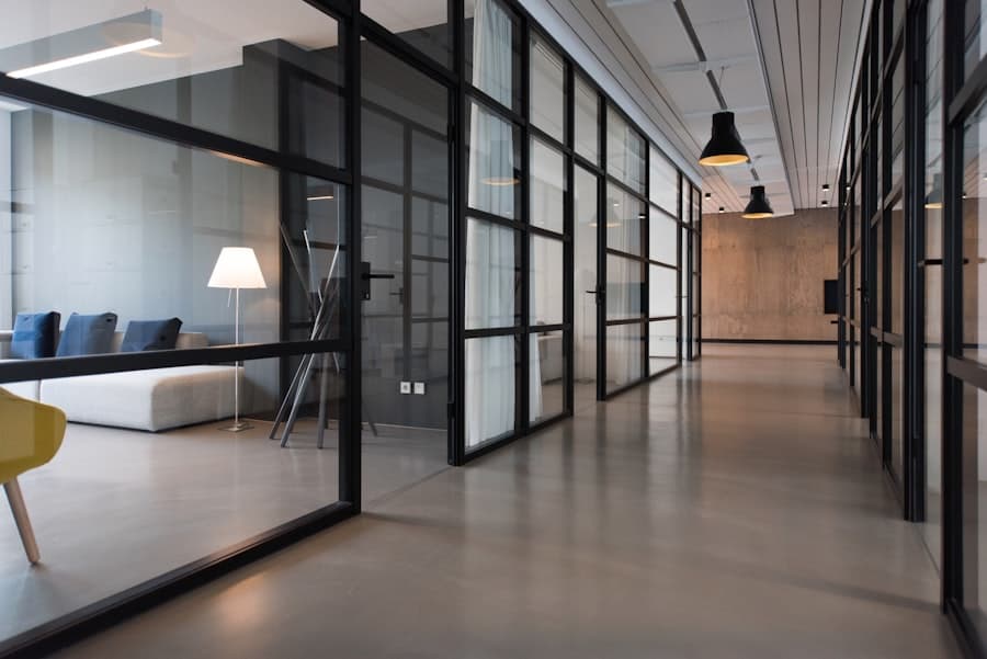 Energy management dashboard in a premium workspace